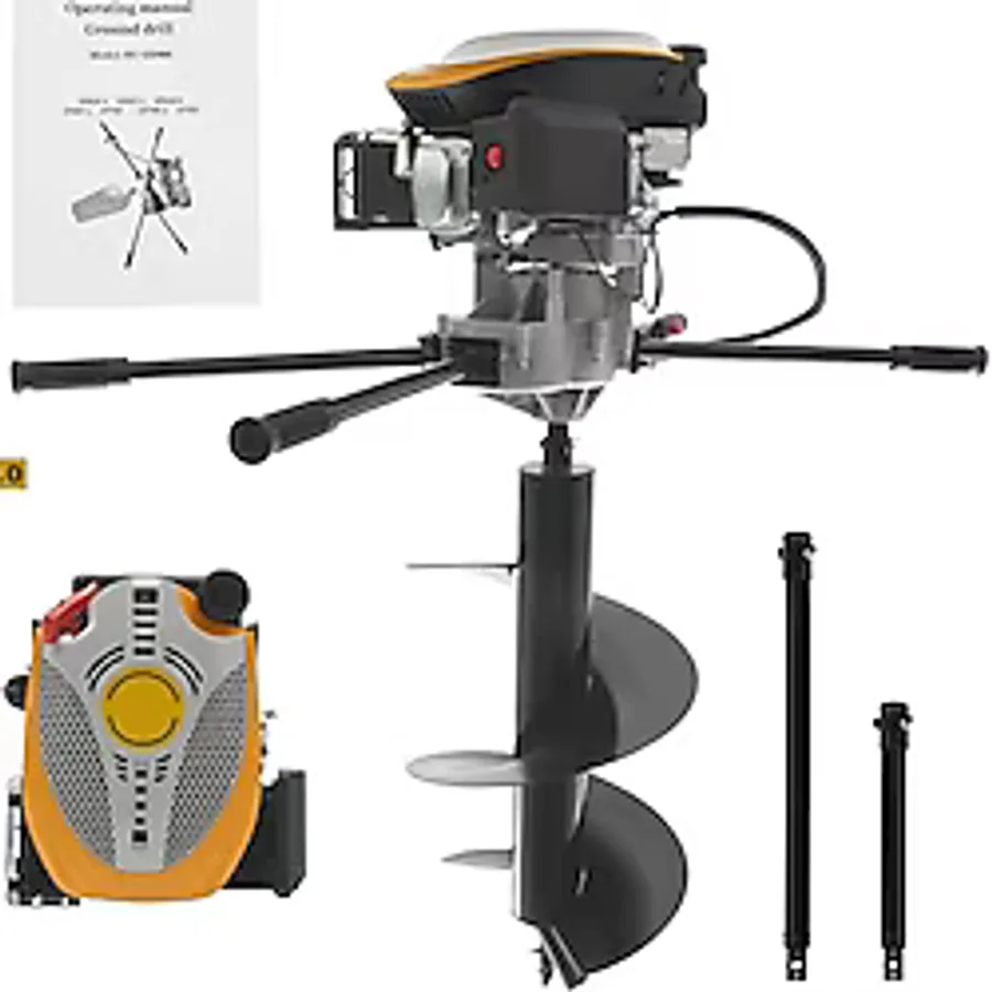 Garden Pro 30 cm 9 Hp Benzinli Toprak Burgu Makinesi