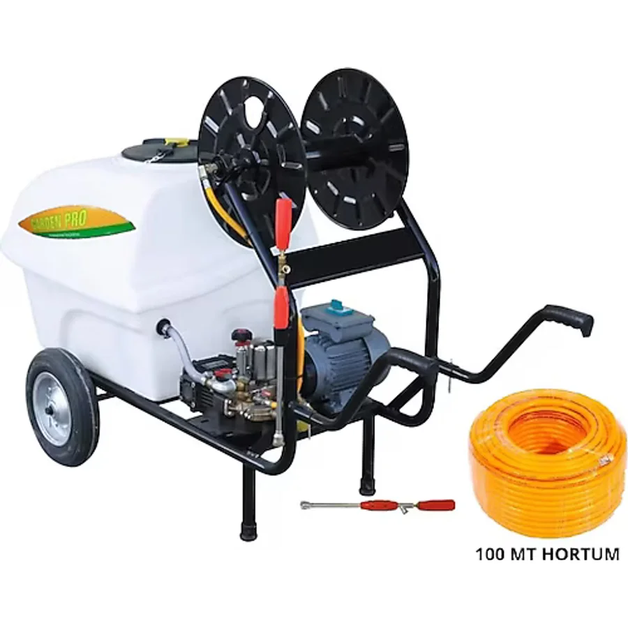 Garden Pro GP-200E 200 lt Elektrikli İlaçlama Makinesi + 100 mt Hortum