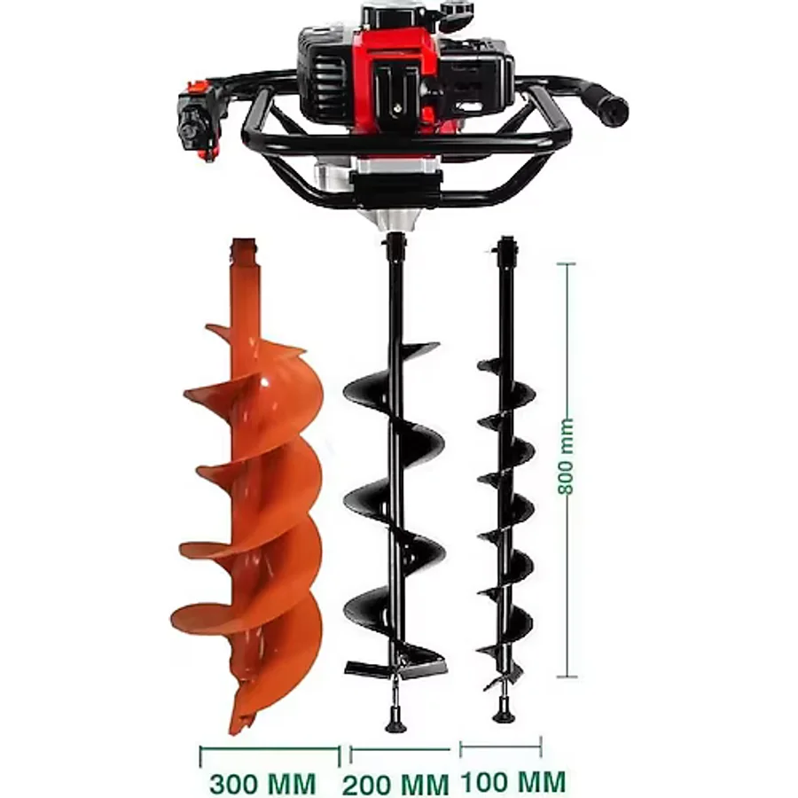 Garden Pro TKDZ-03/52 SET-2 20 cm 2.1 Hp Toprak Burgu Makinesi