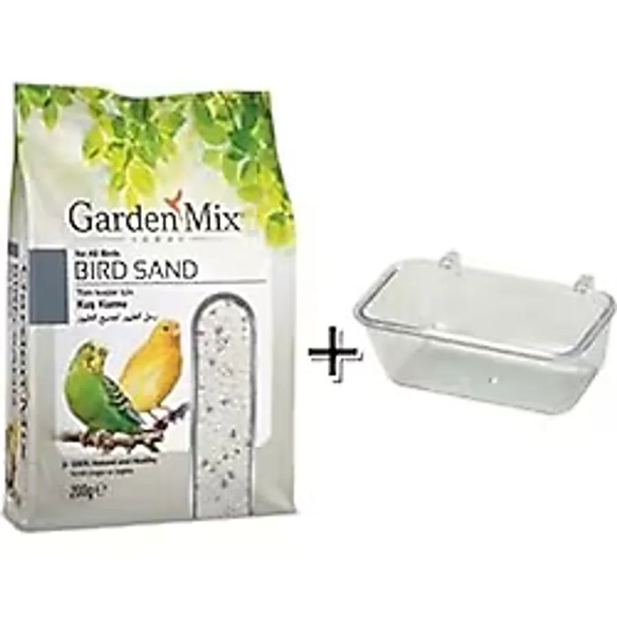 Gardenmix Platin Kuş Kumu 200gr+kumluk