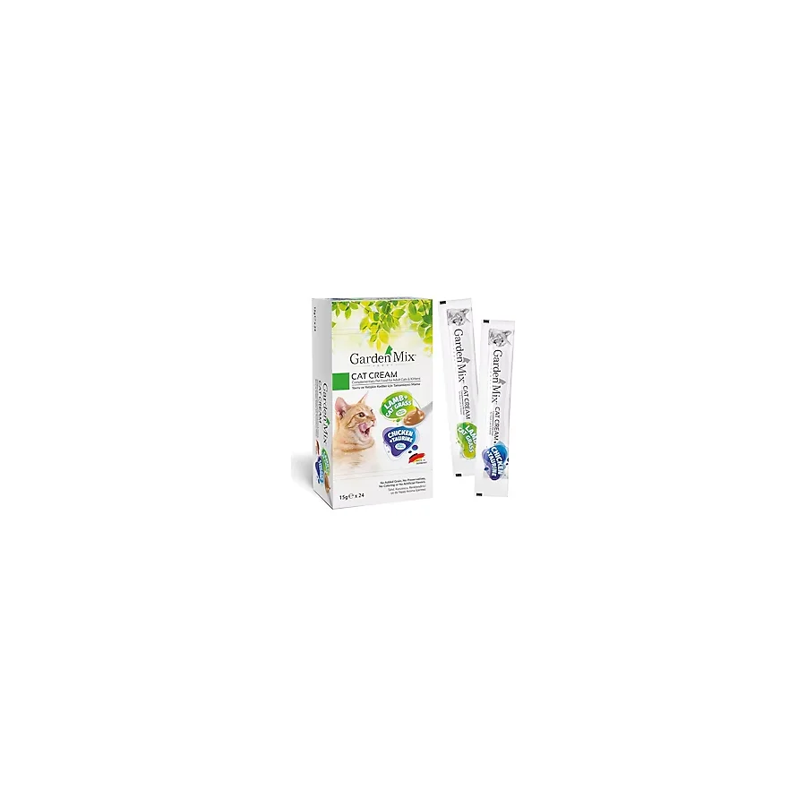 Gardenmix Tavuklu ve Kuzu Etli 24x15 gr Krema Kedi Ödül Maması