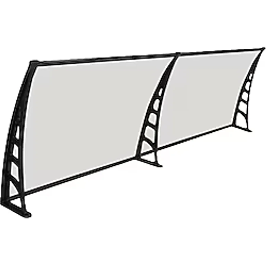 Gardenplast Crocus Kapı Pencere Üstü Pratik Sundurma 80 x 240 cm -Şeffaf