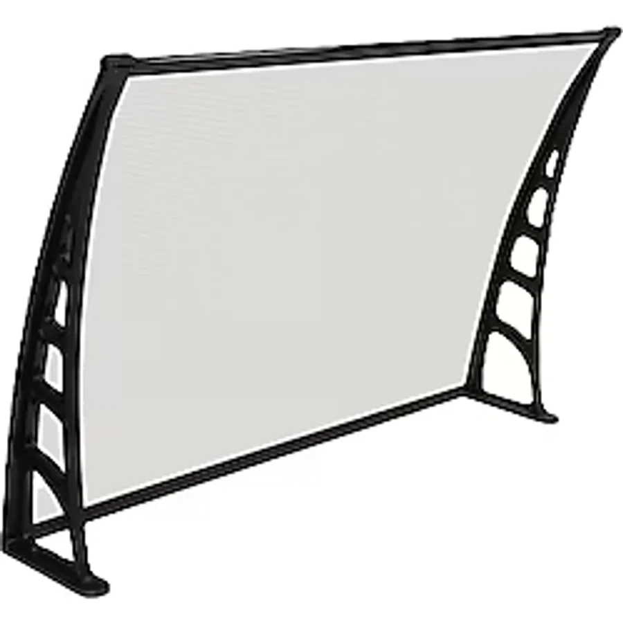 Gardenplast Crocus Kapı Pencere Üstü Pratik Sundurma 80x120 cm -Şeffaf