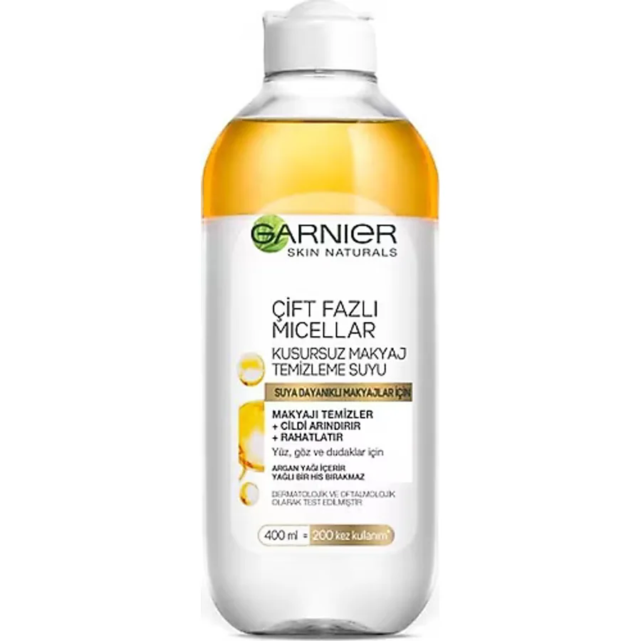 Garnier Çift Fazlı Micellar Kusursuz 400 ml Makyaj Temizleme Suyu