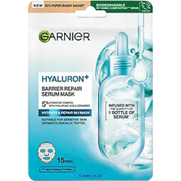 Garnier Hyaluron+ Bariyer Onarıcı Serum Etkili Kağıt Maske