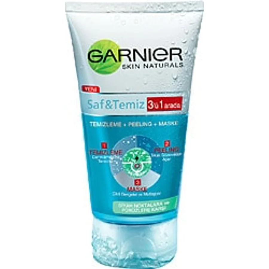 Garnier Saf & Temiz 3'ü 1 Arada Temizleme Peeling Maske 150 ml
