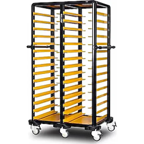 Gastrolley 150 İkili Servis Tepsi Arabası, Etrafı Açık, 101x71x174 cm