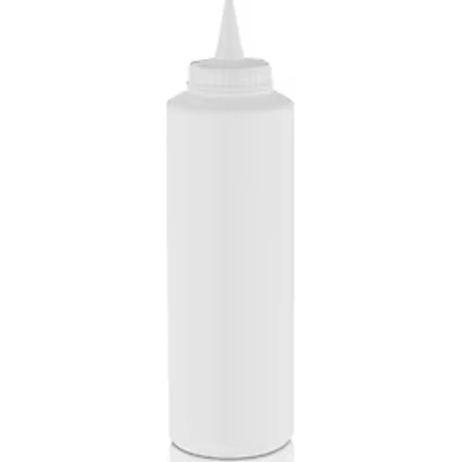 Gastroplast Fişek Uçlu Sosluk,yağlık,sos Şişesi,sos Kabı,ketçap Şişesi,mayonez Şişesi,hardal Şişesi,yağ Şişesi,soskabı,saklamakabı - Beyaz - 250 ml