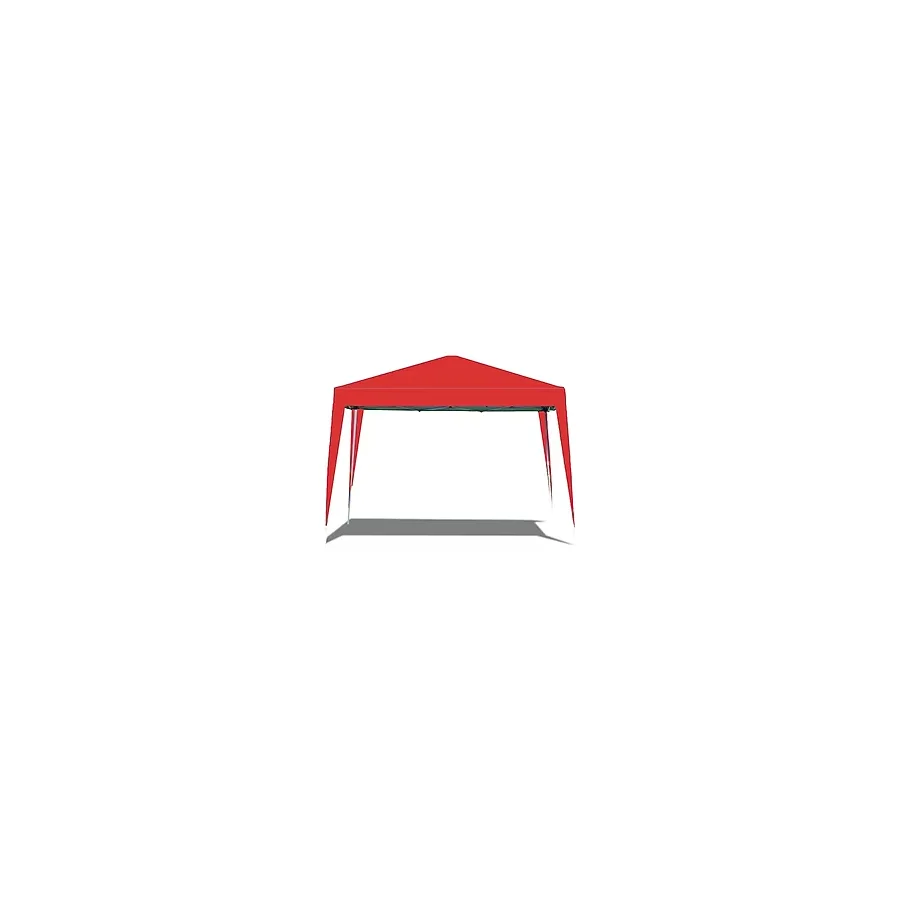 Gazebo Çardak Bahçe Kamelyası Gölgelik 240 x 240 Cm Tente Kırmızı
