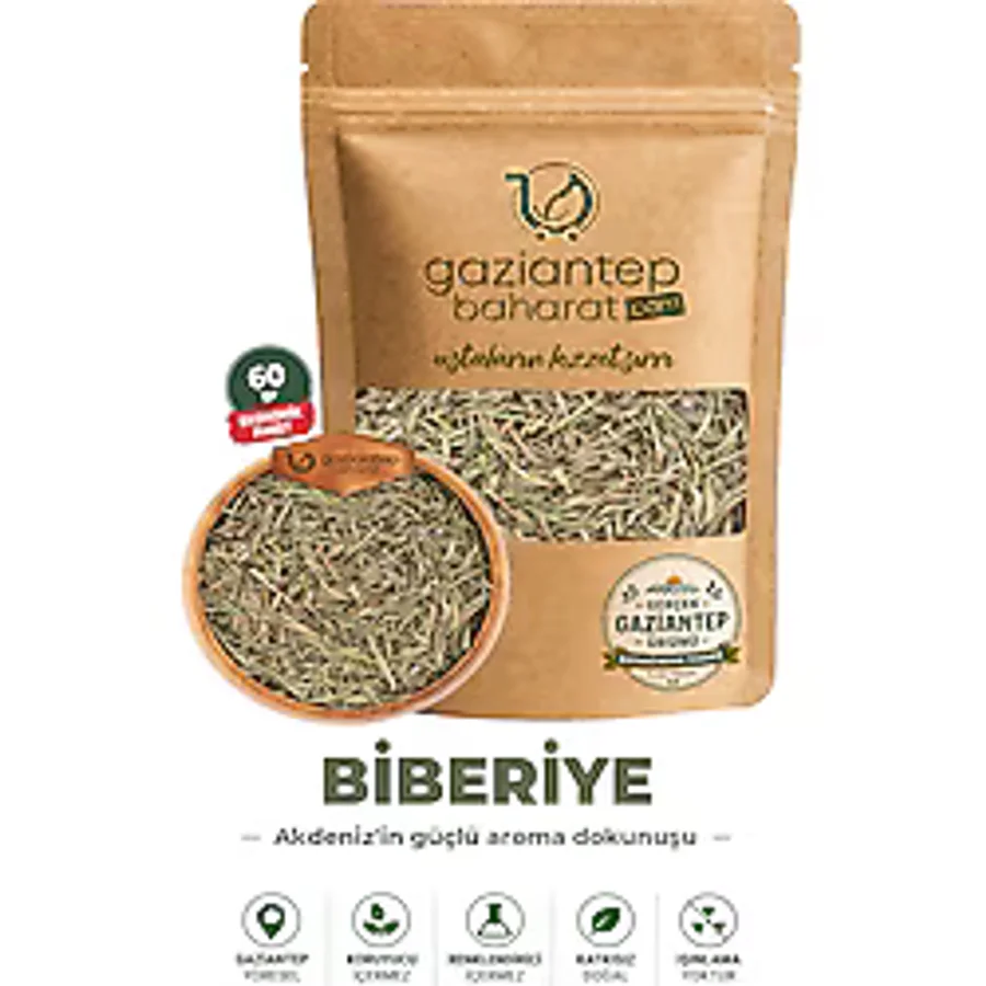 Gaziantep Baharat Doğal Biberiye 60gr - Gaziantep'ten Taptaze Aromatik Lezzet
