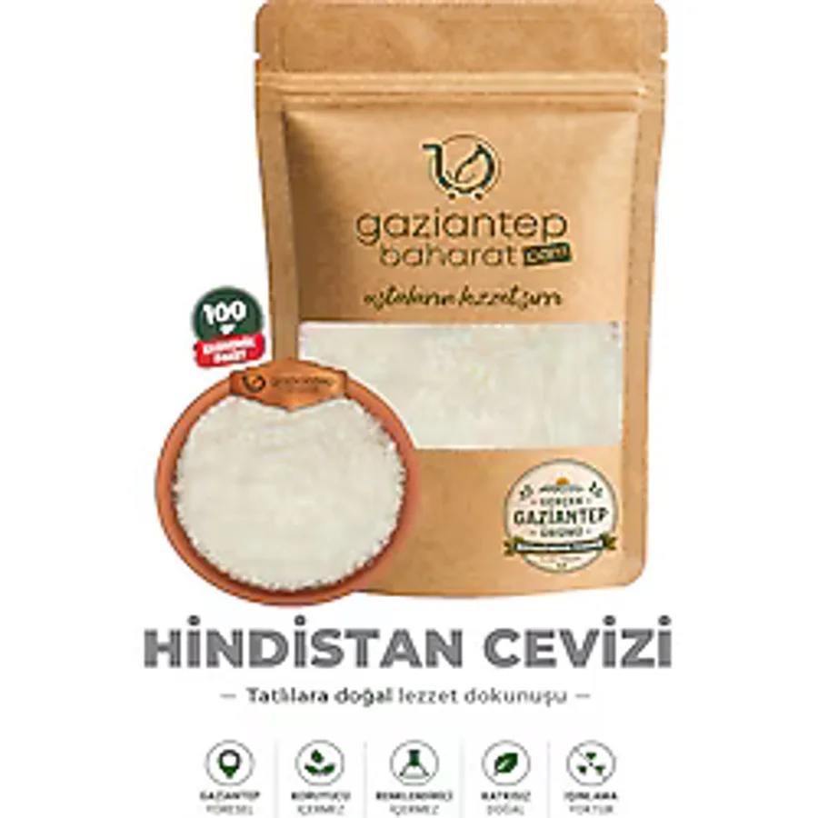 Gaziantep Baharat Hindistan Cevizi 100 gr - Doğal Öğütülmüş Gaziantep'ten Taze ve Lezzetli - 100 gr
