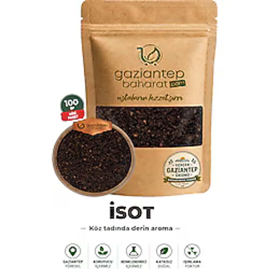 Gaziantep Baharat İsot Biber 100 gr - Geleneksel Gaziantep Lezzeti