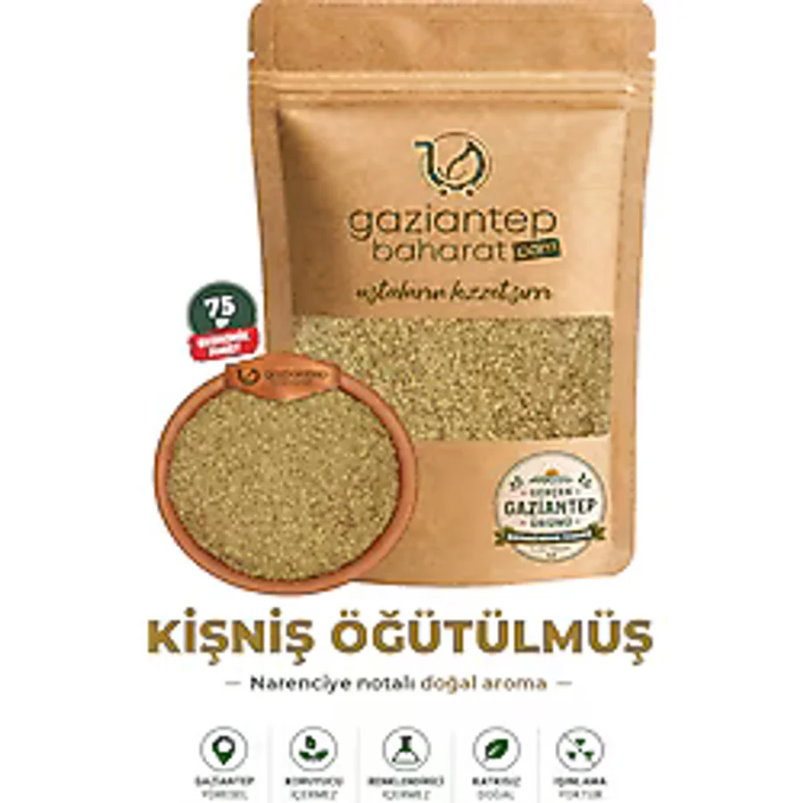 Gaziantep Baharat Kişniş 75 gr - Doğal Öğütülmüş Taze Ve Aromatik