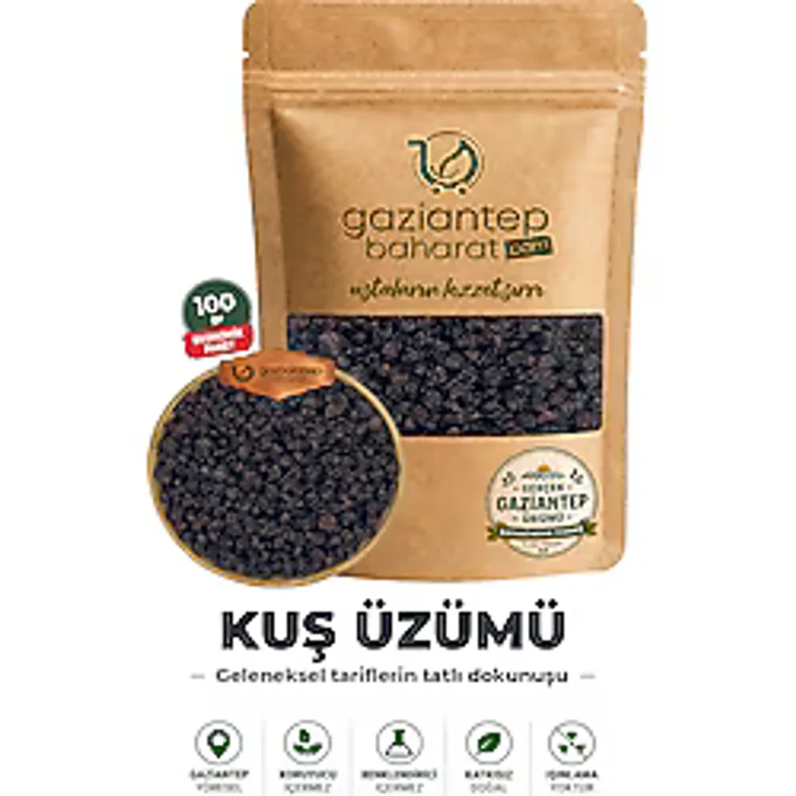 Gaziantep Baharat Kuş Üzümü 100 gr - Taze Ve Doğal Gaziantep Kalitesiyle!