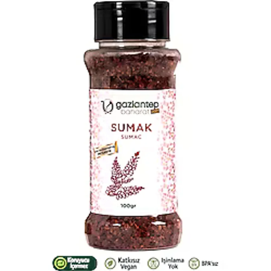 Gaziantep Baharat Sumak 100gr - Özel Üretim, Doğal Baharat (GAZİANTEP LEZZETİ)