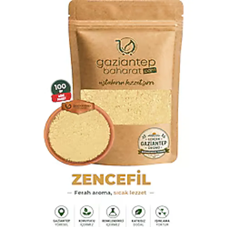 Gaziantep Baharat Zencefil 100 gr Öğütülmüş - Doğal Ve Taze Baharat