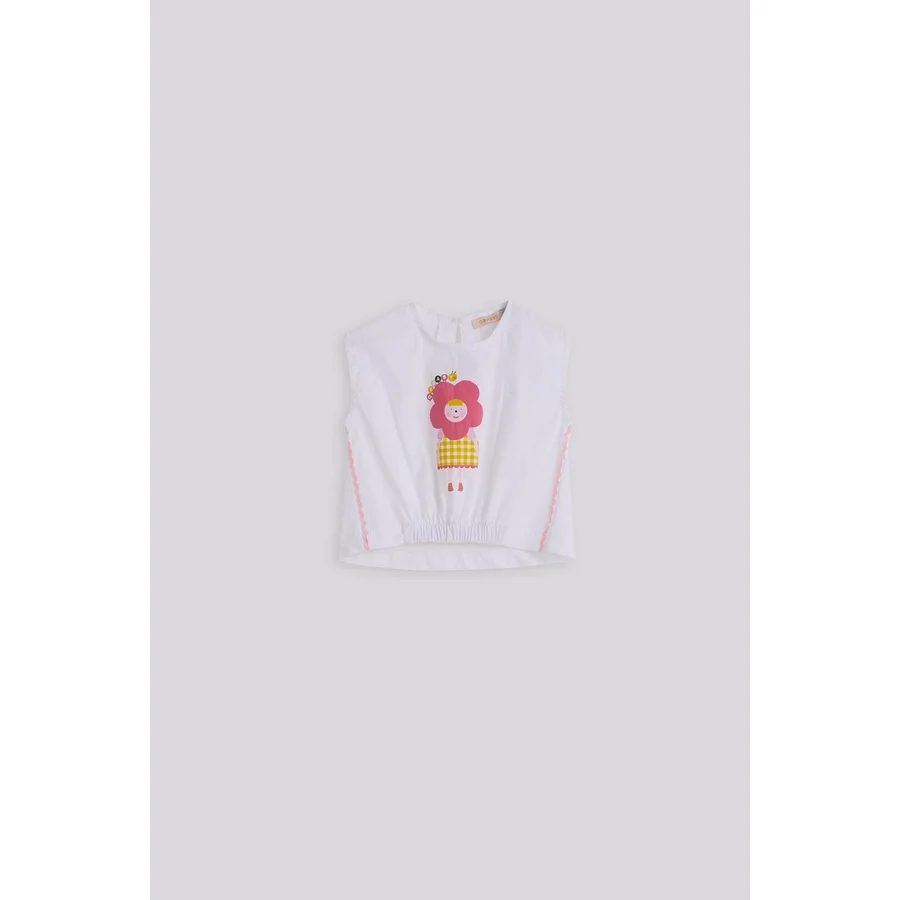 GB Baby Bg Store Kız Bebek Beyaz Bluz - 2 Yaş