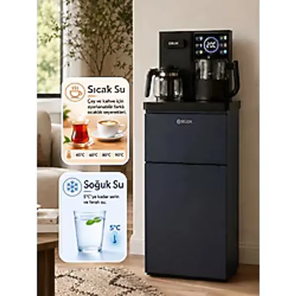 GBLOK Akıllı Sıcak Soğuk Su Sebili Çay Kahve İstasyonlu Gizli Damacanalı T82B