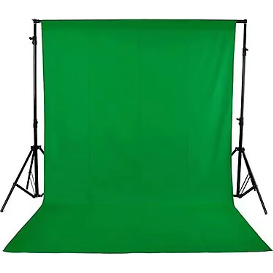 GDX 3x6 Metre Seyyar Yeşil Fon Sistemi Standlı Çantalı YouTube Yayıncı Green Screen Seti