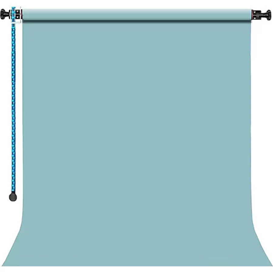 GDX Sabit Sky Blue Kağıt Fon Seti 2.70x11m Makaralı Duvar Tavan Tipi Sonsuz Stüdyo Fonu