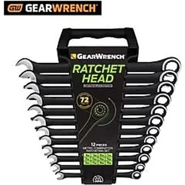 Gear Wrench 9412be Kombine Cırcırlı Anahtar Seti, Metrik, 12 Parça
