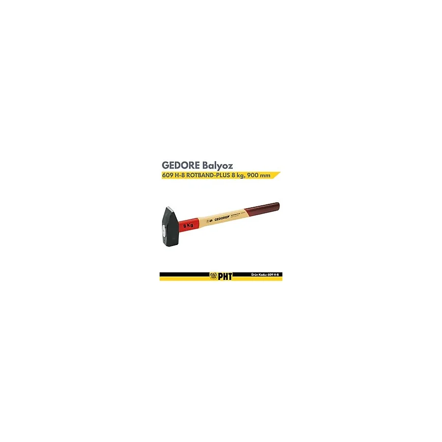Gedore Balyoz 609 H-8 Rotband-Plus 8 Kg, 900 mm