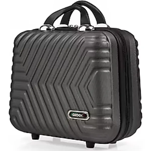 Gedox G&d Polo Suitcase Abs Makyaj&hostes El Çantası&kabin Boy, Model:615.02 Koyu Gri