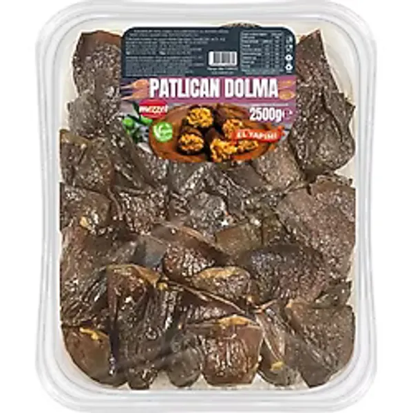 Geleneksel Kuru Patlıcan Dolması 2.5 Kg; 2500 G Büyük Boy, Vegan Koruyucusuz Katkısız Hazır Yemek