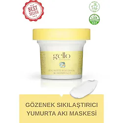 Gello Gözenek Sıkılaştırıcı Yumurta Akı Maskesi - Egg White Pore Mask