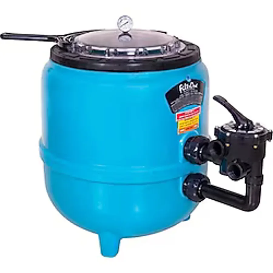 Gemaş FILTRONE LLT Plastik Havuz Kum Filtresi 1000 mm Şeffaf Geniş Kapak 40 m3/h
