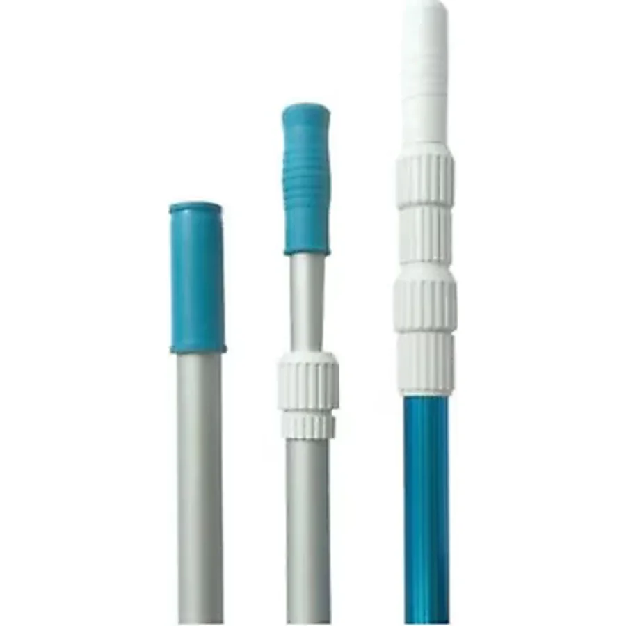 Gemaş Havuz Temizlik Teleskobik Süpürge-Kepçe-Fırça Sapı 2 x 2 m-Telescopic Cleaner Poles-ToptancıyızBiz