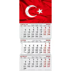 GENC DIJITAL BASKI 2026 Yılı Gemici Takvimi ---Türk Bayrağı