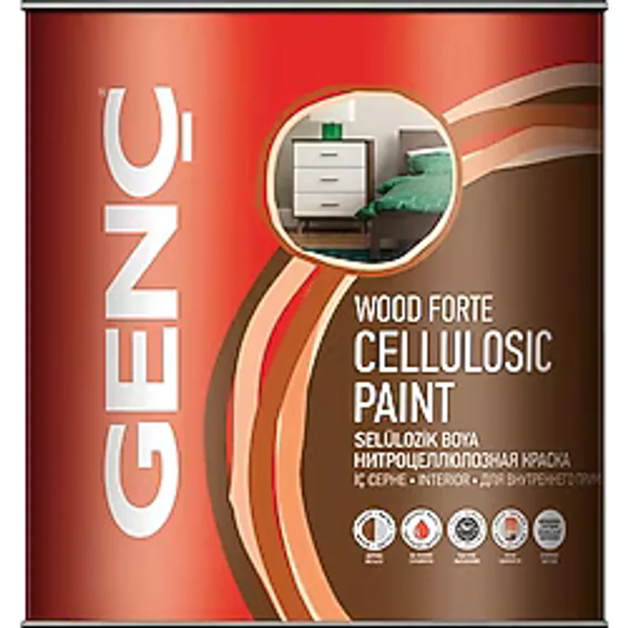 Genç Selülozik Parlak 0.75 lt Ahşap Boyası
