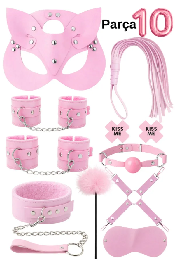 Genel Markalar Aria's Closet 7 li Harness Fantezi Kelepçe Kırbaç Tasma Aksesuar Seti