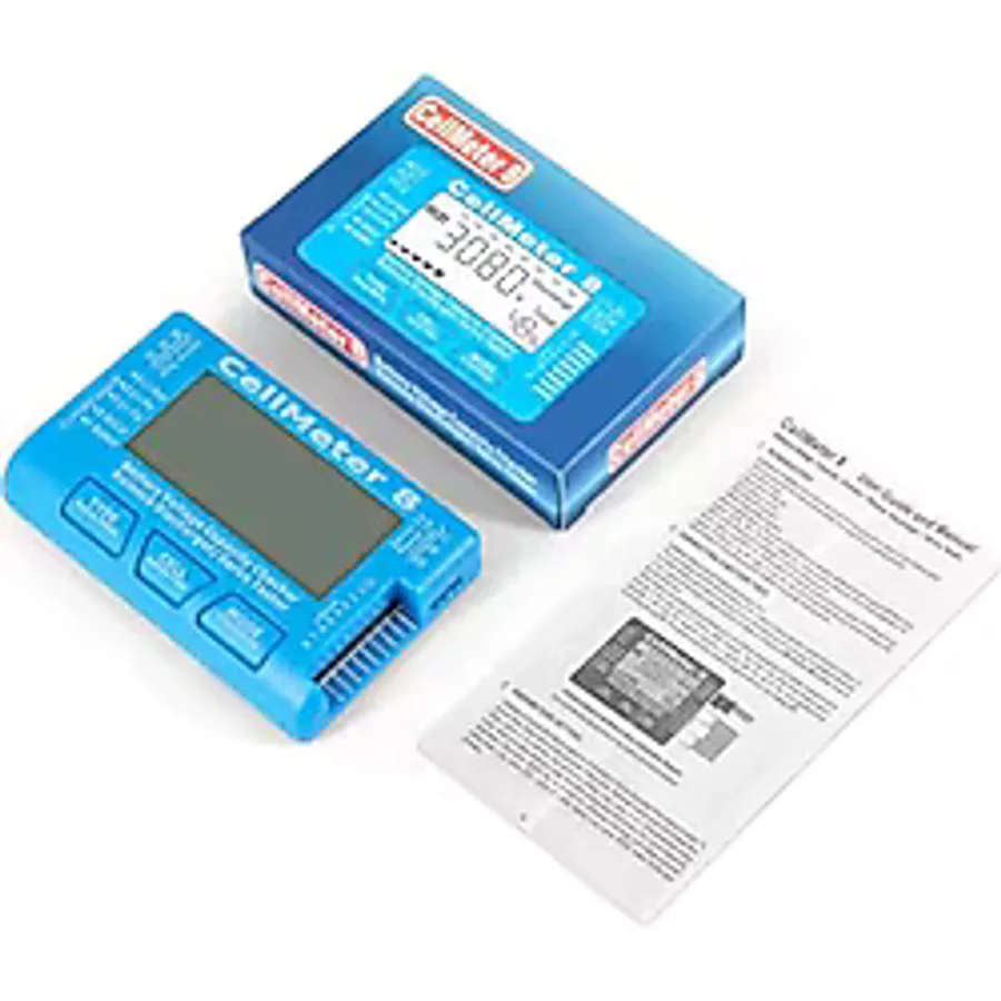 Genel RC 1-8S LiPo Li-Ion LiFe NiMH Pil Voltaj ve Kapasite Test Cihazı, Voltmetre, 0.1 Hassasiyet