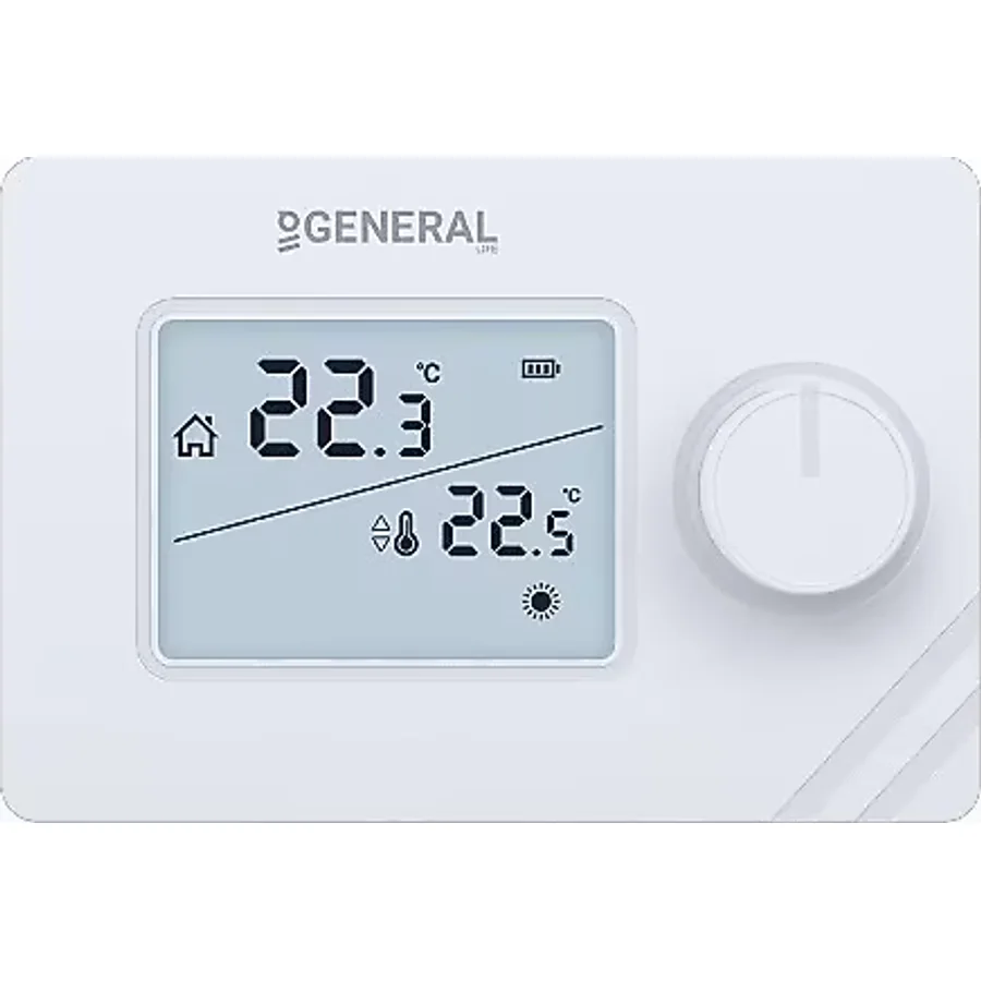 General Life Mitra HT250 RF Kablosuz Dijital Beyaz Oda Termostatı