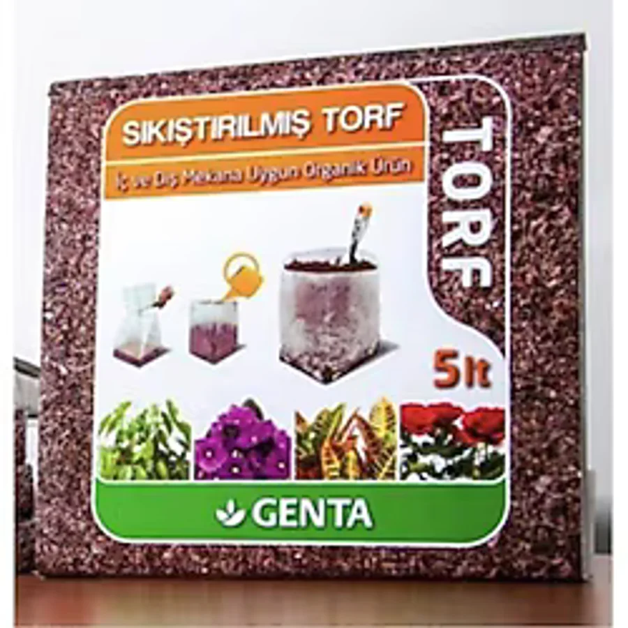 Genta Cocopeat Sıkıştırılmış Torf 5 Lt
