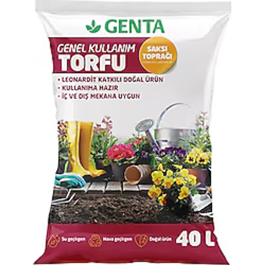 Genta Genel Kullanım Torfu Toprağı 40 Lt - Saksı Toprağı