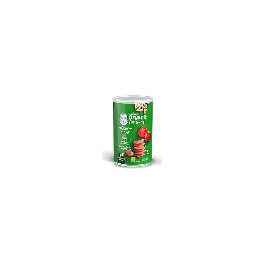 Gerber Organik Buğday ve Yulaflı Bebek Atıştırmalığı 35 gr