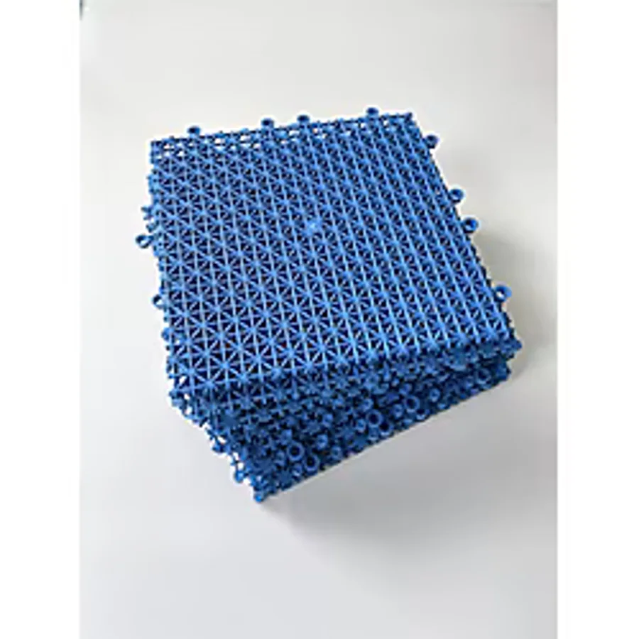 Gerçektrend Mavi, Plastik Kırılmaz Yer Karosu Zemin Kaplaması 1 M2 ( 16 Adet ) 25 X 25 Cm