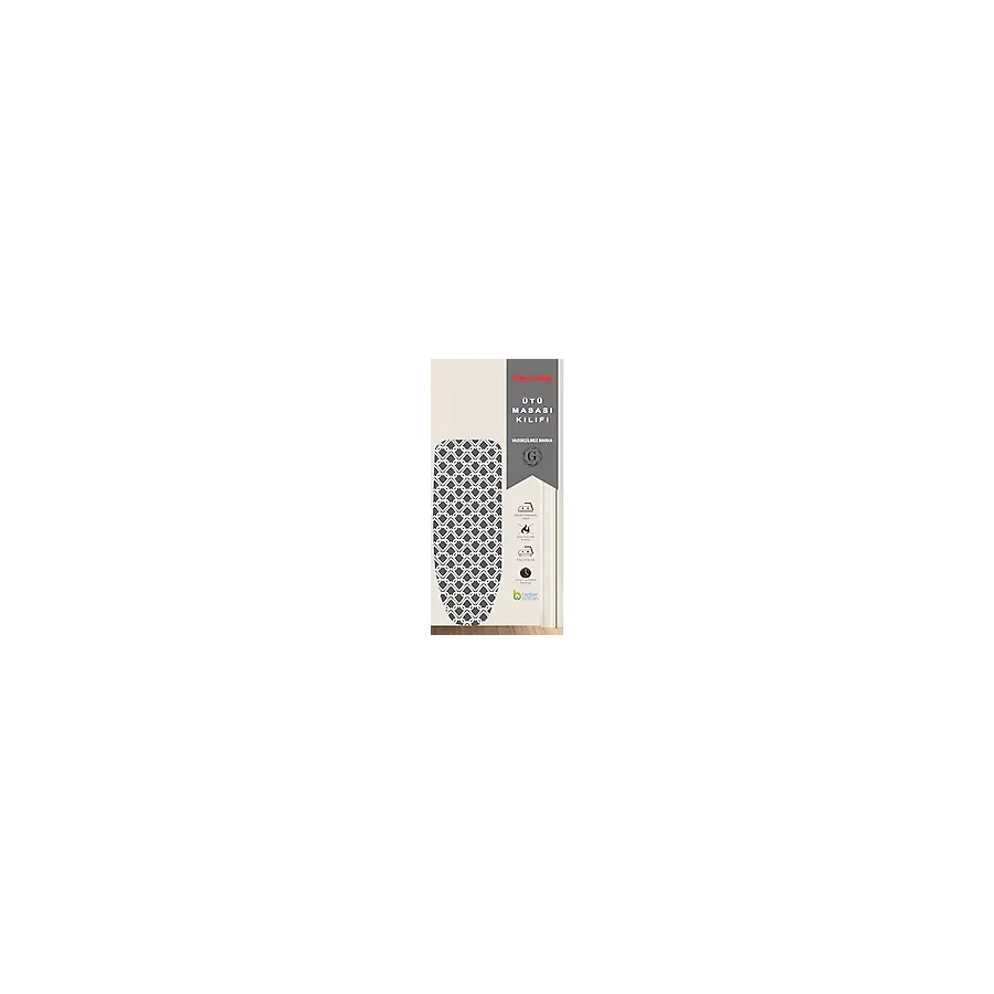 GERCELLA LOTUS GREY 45X120 (XS SİZE) IRONING BOARD COVER ÜTÜ MASASI KILIFI ÖRTÜSÜ BEZİ YEDEK PARÇA