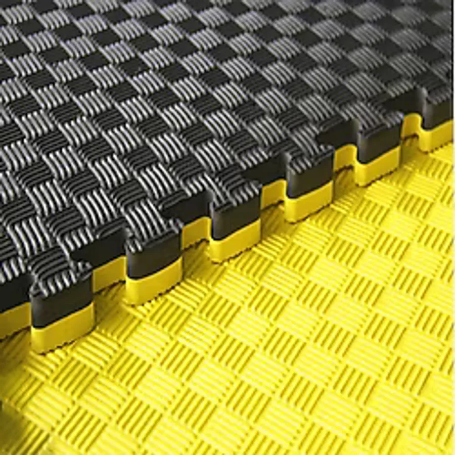 Ges Medikal Kalınlık Tatami Sarı Siyah 100 x 100 26 MM Çok Renkli