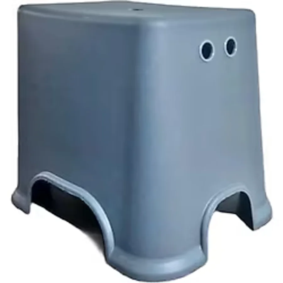 Geseus Banyo Taburesi Çok Amaçlı Tabure Kaymaz Ayakalı Max-140kg Taşıma Kapasitesi-Antrasit-5171-84A