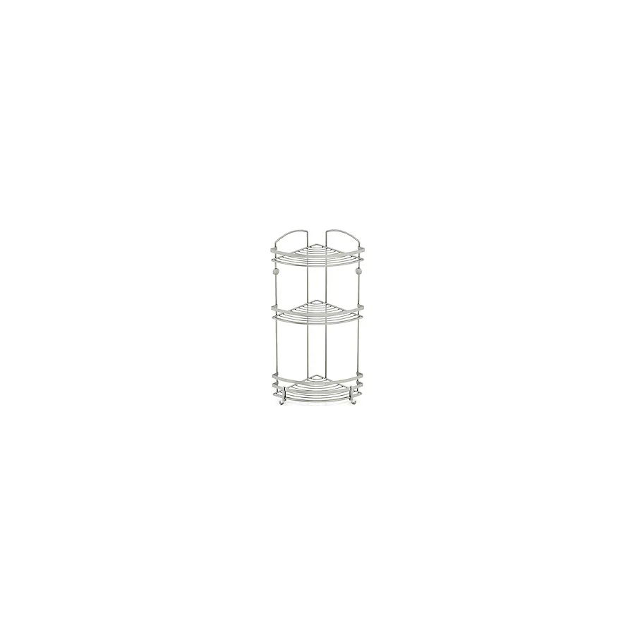 Geseus BK083H Paslanmaz Inox Üç Katlı Banyo Köşe Rafı