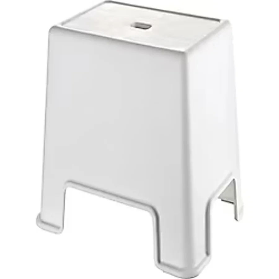 Geseus Büyük Boy Banyo Taburesi Çok amaçlı Tabure-129-Beyaz