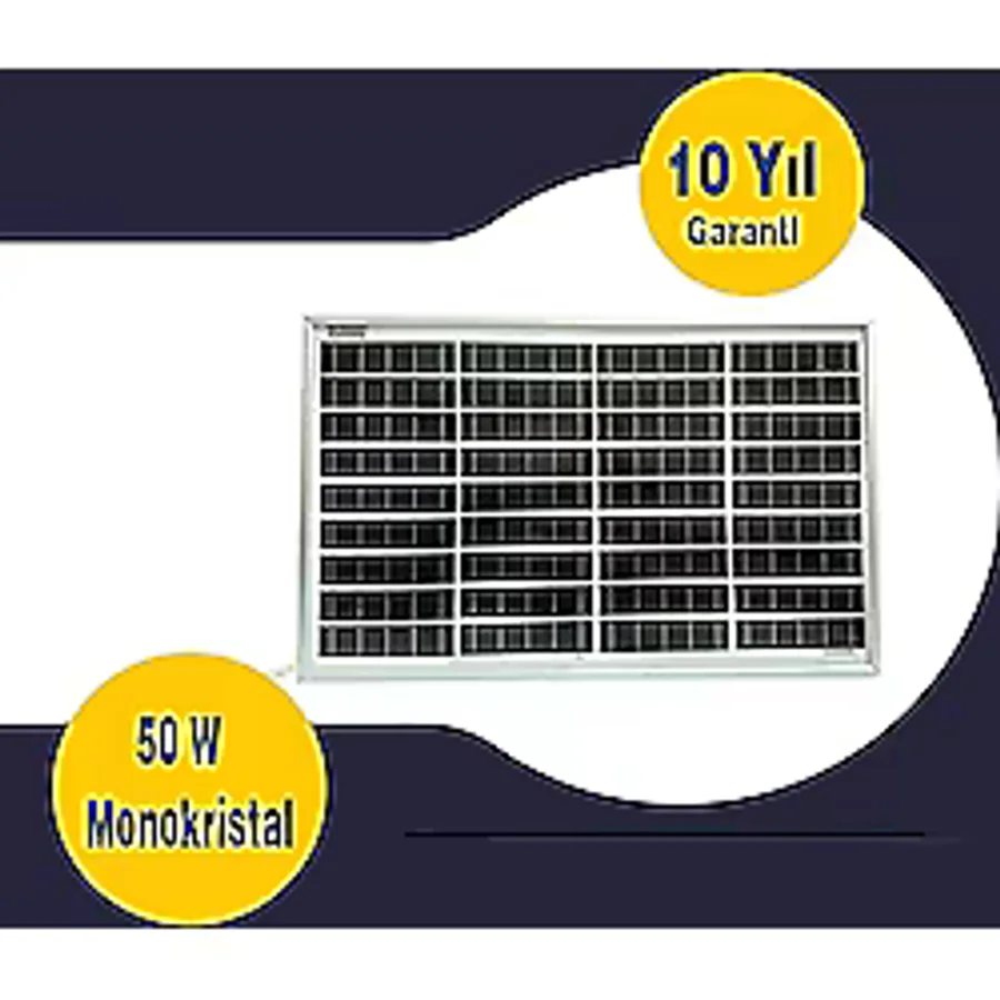 Gesper 50 Watt Monokristal Güneş Paneli