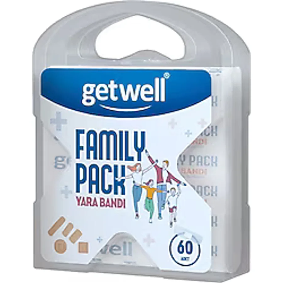 Getwell Family Pack Yara Bandı 60 Adet