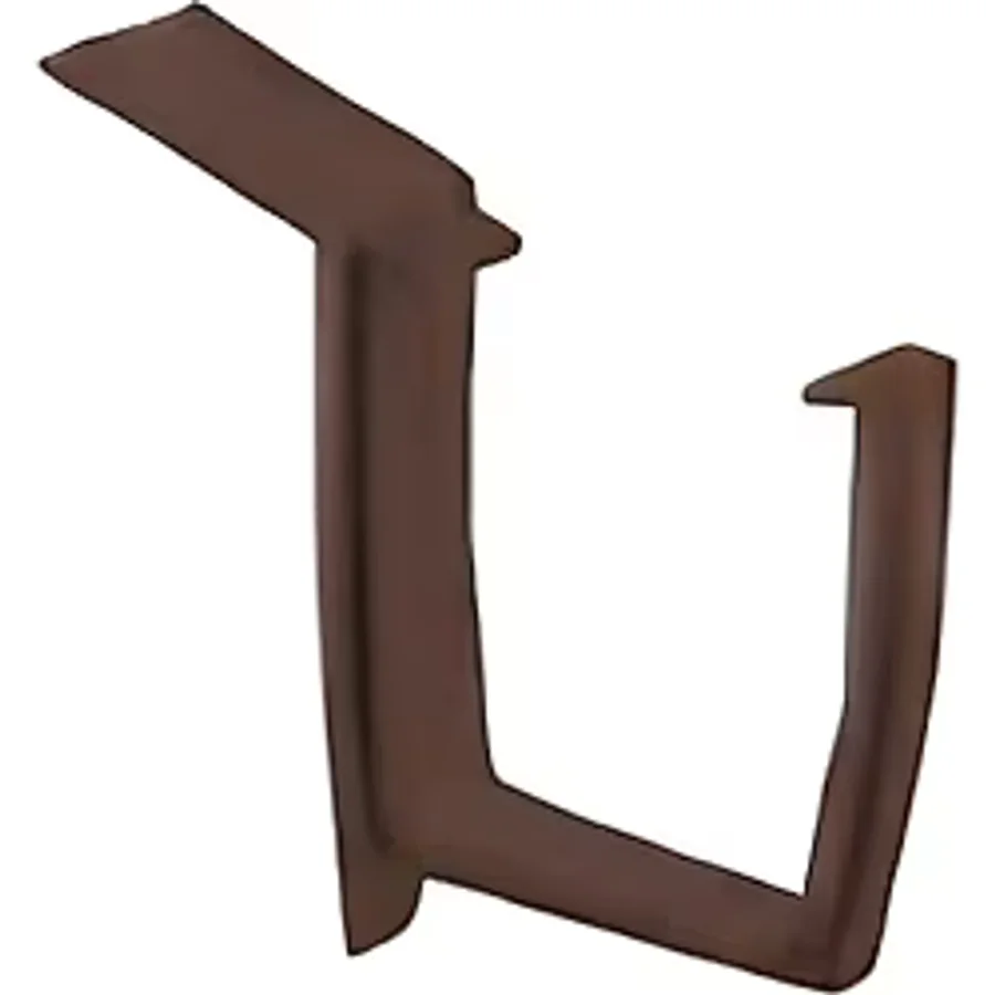 +GF+ hp Hakan Plastik PVC YAĞMUR OLUK KELEPÇESİ KÖŞELİ 150mm KAHVE