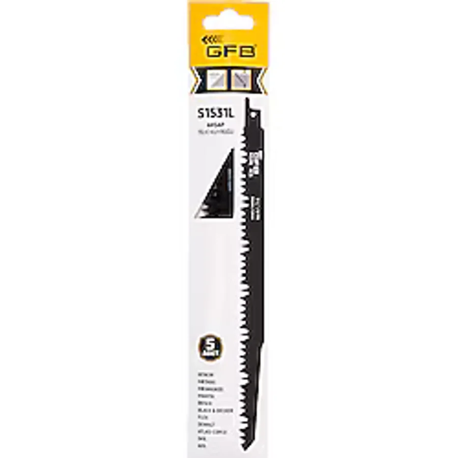 Gfb S1531l Tilki Kuyruğu Ahşap Testere Bıçağı 240 Mm - 5 Adet