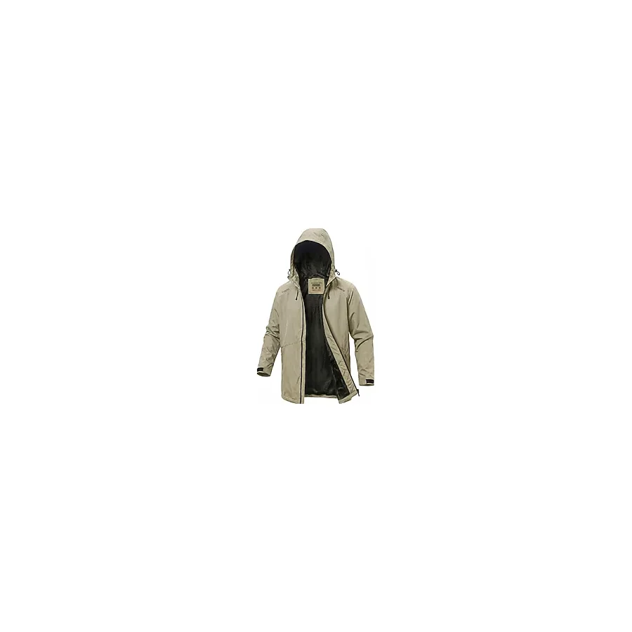 Ghassy Co. Erkek Rüzgarlık/Yağmurluk Outdoor Omuz Detaylı Mevsimlik Spor Ceket - Taş